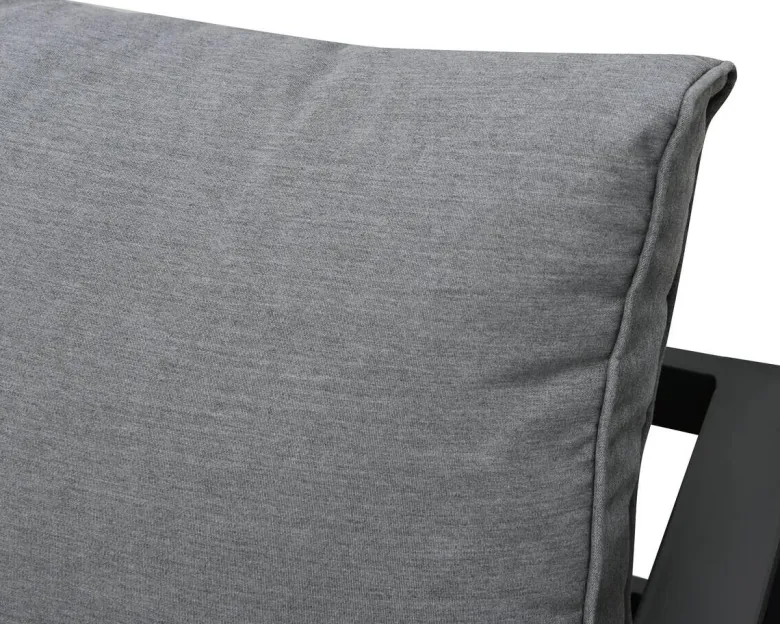 Loungeset Bilbao schwarz Stahl