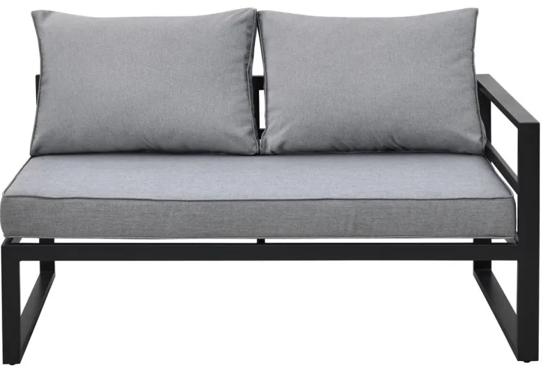 Loungeset Bilbao schwarz Stahl
