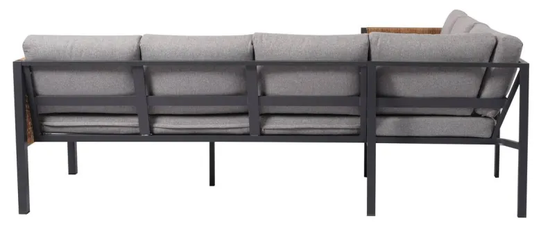 Loungeset grau Aluminium