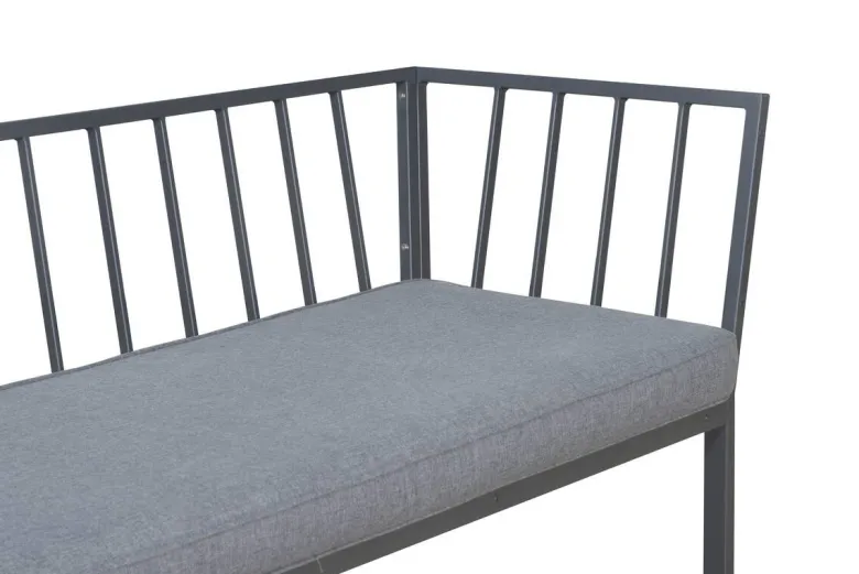 Loungeset Rhodos grau Aluminium