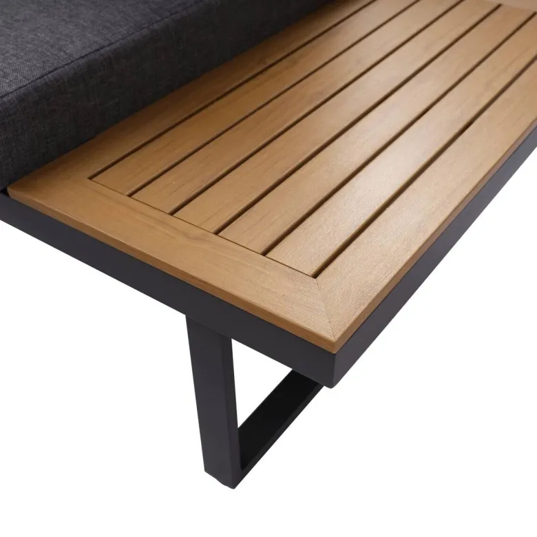 Loungeset Sevilla anthrazit Aluminium