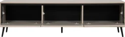 Lowboard Arona sand schwarz B/H/T: ca. 175x50x38 cm