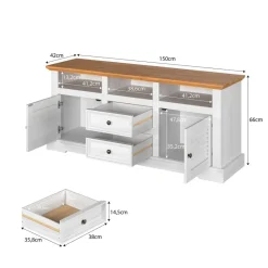 Lowboard Breda B/H/T: ca. 150x66x42 cm