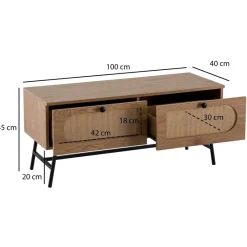 Lowboard Eiche Optik B/H/T: ca. 100x45x40 cm