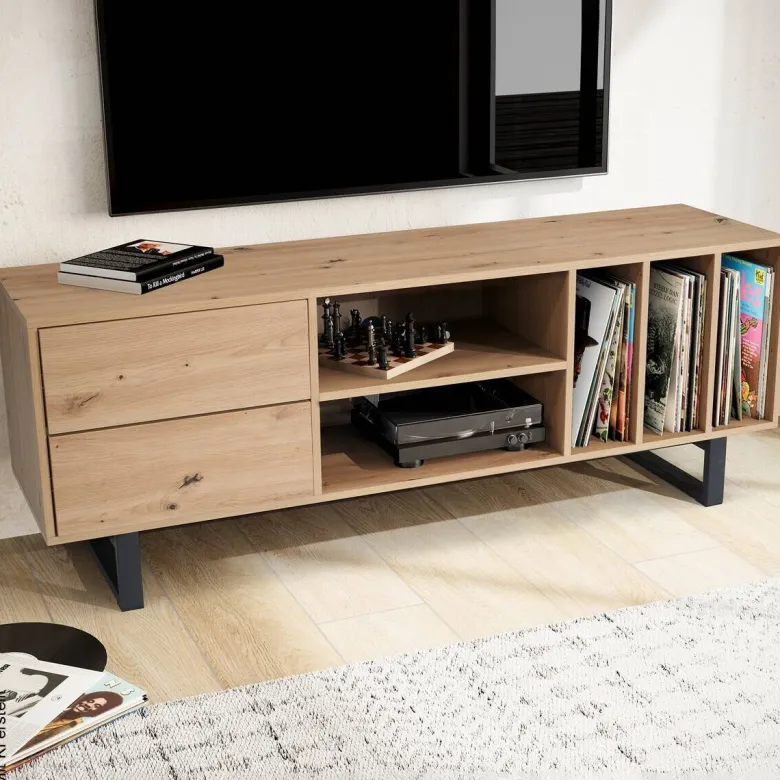 Lowboard Eiche Optik B/H/T: ca. 150x55x40 cm