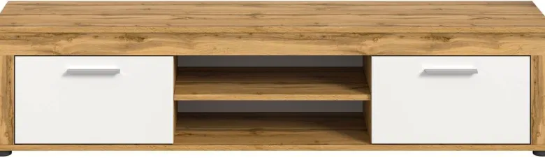 Lowboard Jam Eiche Wotan Nachbildung weiß B/H/T: ca. 160x37x40 cm
