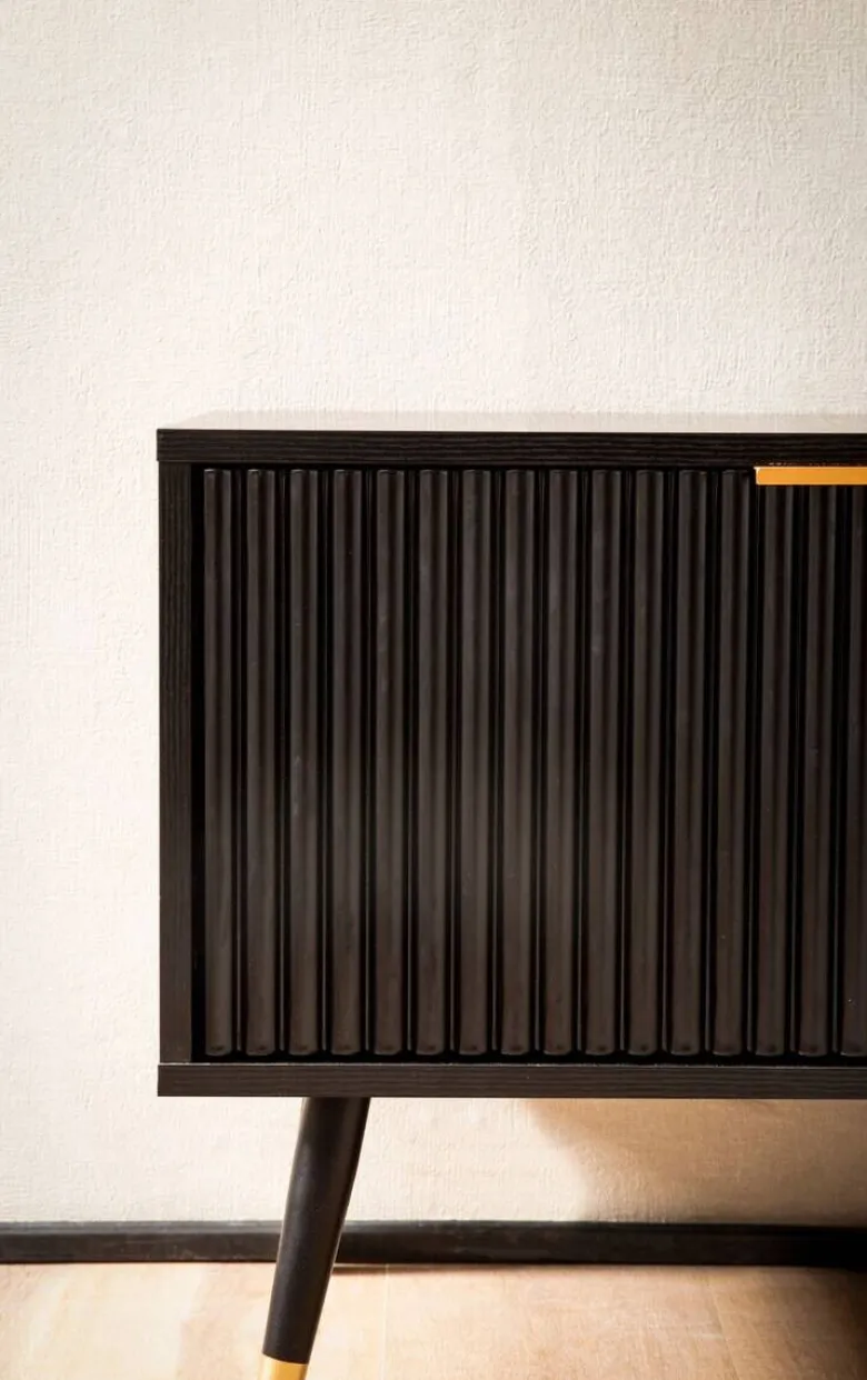 Lowboard schwarz B/H/T: ca. 150x51x39 cm