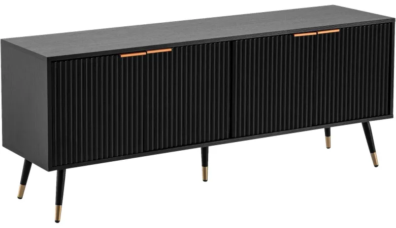 Lowboard schwarz B/H/T: ca. 150x60x39 cm