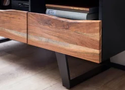 Lowboard schwarz lackiert B/H/T: ca. 140x50x40 cm