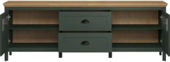 Lowboard Stanton tannengrün Eiche Evoke Coast Nachbildung B/H/T: ca. 184x64x45 cm