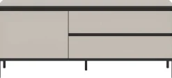Lowboard Tron Kaschmirgrau Nachbildung schwarz B/H/T: ca. 150x62x38 cm