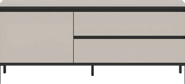 Lowboard Tron Kaschmirgrau Nachbildung schwarz B/H/T: ca. 150x62x38 cm