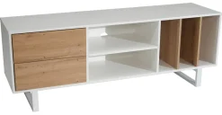 Lowboard weiß Eiche Optik B/H/T: ca. 150x55x40 cm