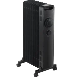 Ölradiator NY2009-22M schwarz Kunststoff Metall B/H/L: ca. 24x64x33 cm ca. 2000 W
