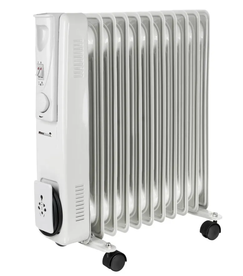 Ölradiator weiß Kunststoff Metall B/H/L: ca. 24x54,5x45 cm ca. 2000 W