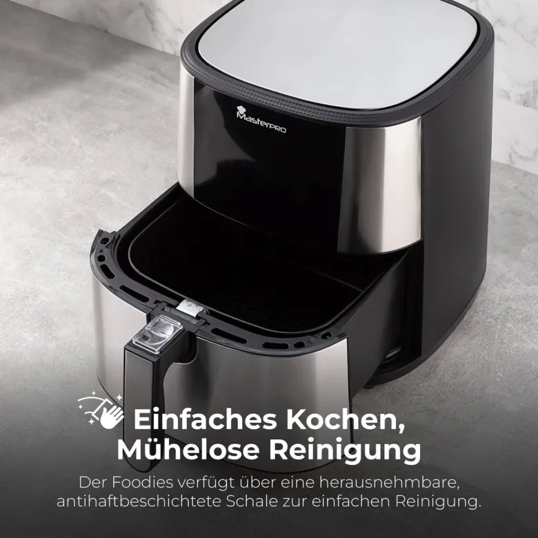 MASTERPRO Heißluftfritteuse BGMP-9167 silber Kunststoff B/H/T: ca. 36x39,5x41 cm ca. 6 l
