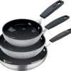 MASTERPRO Pfannenset Smart silber Aluminium 4 tlg.