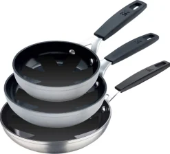 MASTERPRO Pfannenset Smart silber Aluminium 4 tlg.