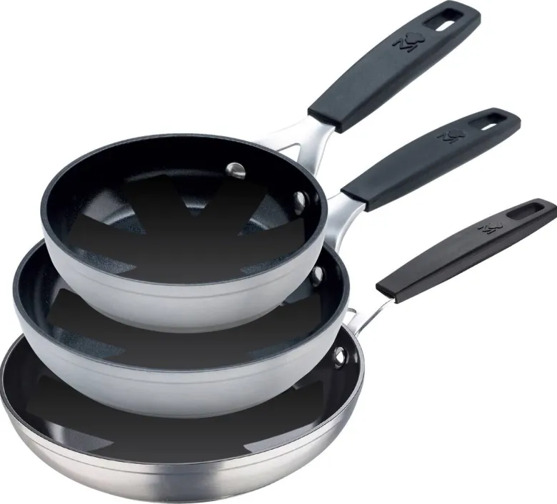 MASTERPRO Pfannenset SMART silber Aluminium 3 tlg.