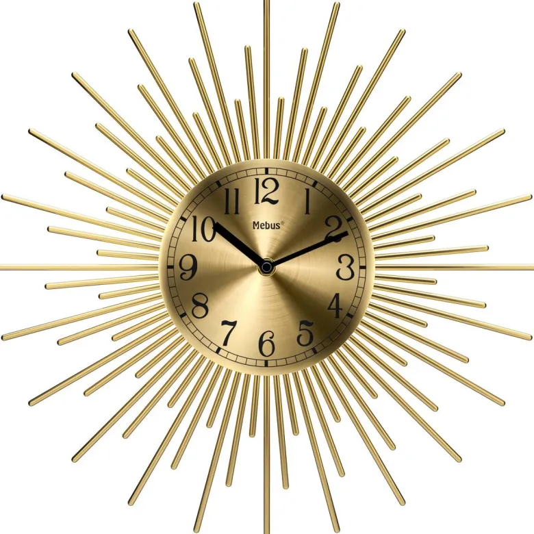 Mebus Wanduhr gold D: ca. 25 cm