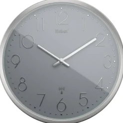Mebus Wanduhr grau D: ca. 25 cm