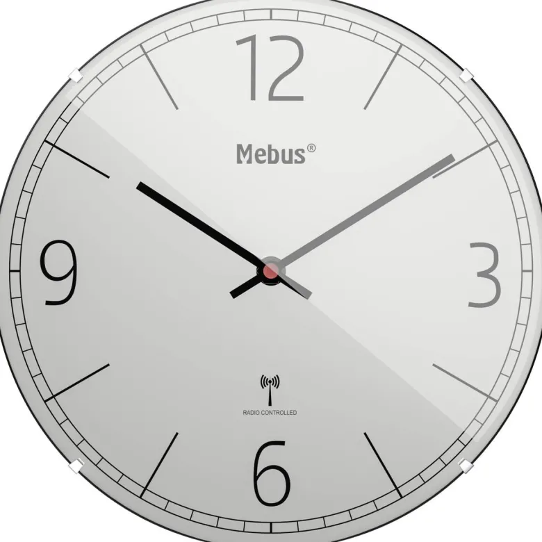 Mebus Wanduhr grau D: ca. 30 cm