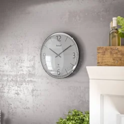 Mebus Wanduhr grau D: ca. 30 cm