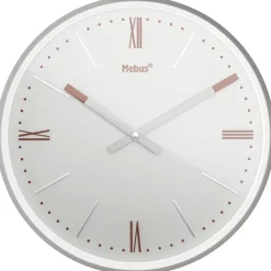 Mebus Wanduhr grau D: ca. 25 cm