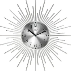 Mebus Wanduhr silber D: ca. 25 cm