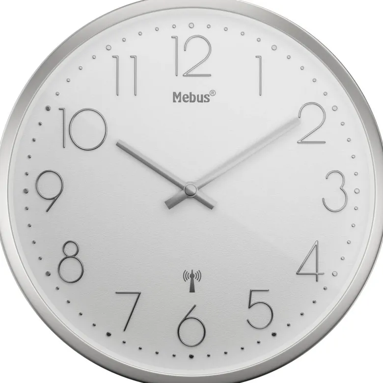 Mebus Wanduhr weiß D: ca. 25 cm