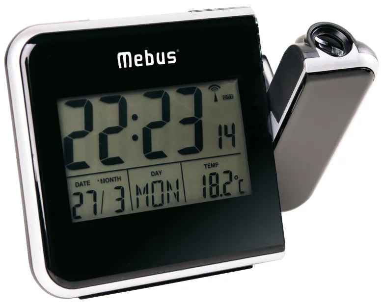 Mebus Wecker schwarz B/L: ca. 6x15 cm