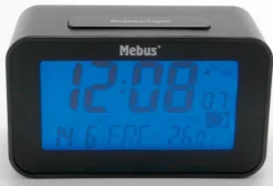 Mebus Wecker schwarz B/L: ca. 4,8x12 cm