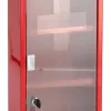 Medizinschrank rot Metall B/H/L: ca. 12x45x25 cm