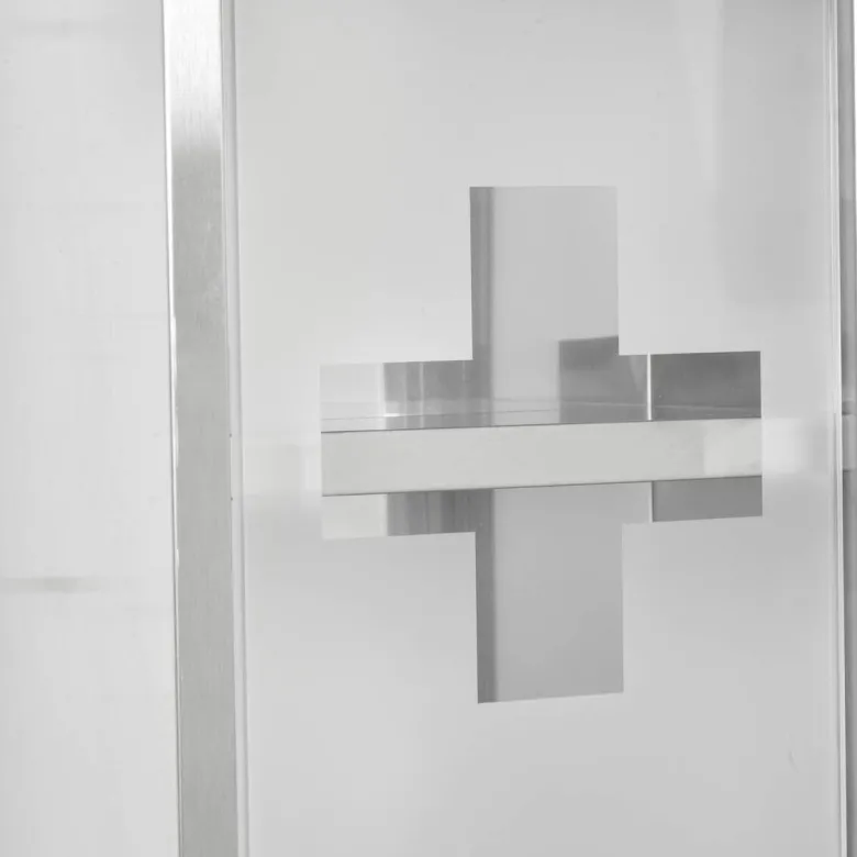 Medizinschrank silber Polypropylen B/H/L: ca. 12x20x58 cm