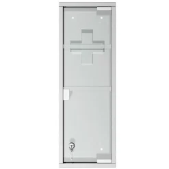 Medizinschrank silber Polypropylen B/H/L: ca. 12x20x58 cm