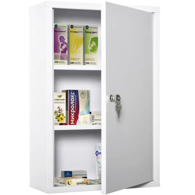 Medizinschrank weiß Polypropylen B/H/L: ca. 18x40x60 cm
