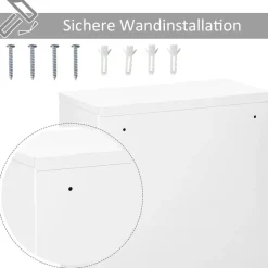 Medizinschrank weiß Polypropylen B/H/L: ca. 18x40x60 cm