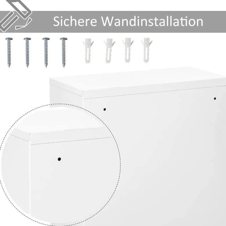 Medizinschrank weiß Polypropylen B/H/L: ca. 18x40x60 cm
