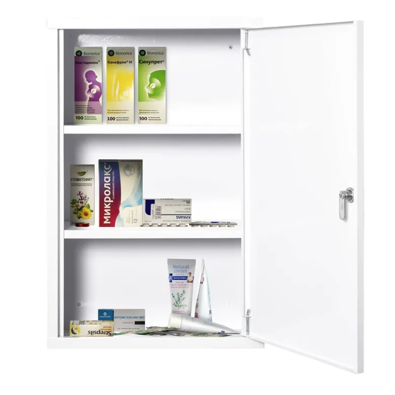 Medizinschrank weiß Polypropylen B/H/L: ca. 18x40x60 cm