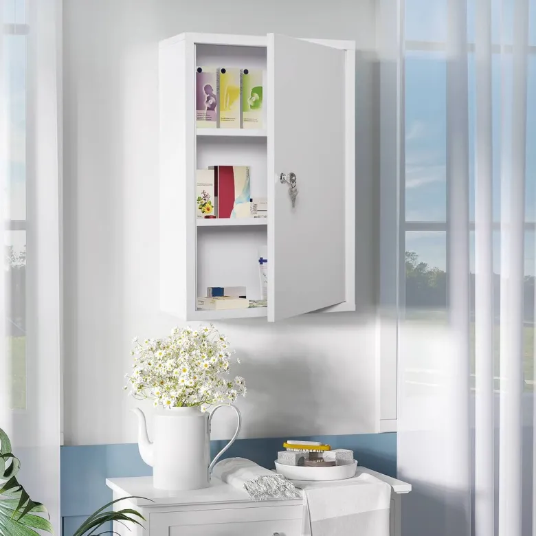 Medizinschrank weiß Polypropylen B/H/L: ca. 18x40x60 cm