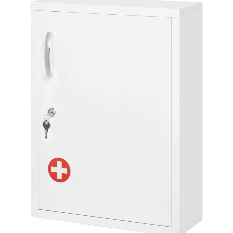 Medizinschrank weiß Polypropylen B/H/L: ca. 15x40x53,5 cm