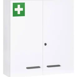 Medizinschrank weiß Polypropylen B/H/L: ca. 18x55x60 cm