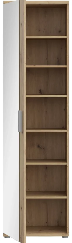 Mehrzweckschrank Eiche Artisan Nachbildung B/H/T: ca. 50x179x35 cm