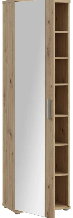Mehrzweckschrank Eiche Artisan Nachbildung B/H/T: ca. 50x179x35 cm