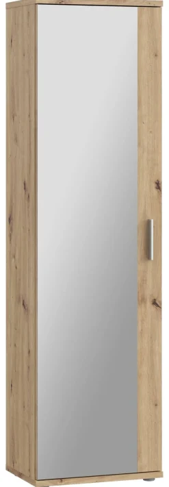 Mehrzweckschrank Eiche Artisan Nachbildung B/H/T: ca. 50x179x35 cm