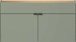Mehrzweckschrank 1398-629 grün Eiche Navarra Nachbildung B/H/T: ca. 110x57x22 cm