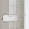 Mehrzweckschrank Kreta 9 weiß B/H/T: ca. 99x184x35 cm