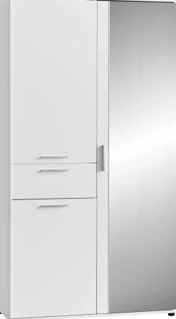 Mehrzweckschrank Kreta 9 weiß B/H/T: ca. 99x184x35 cm