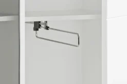 Mehrzweckschrank Mailand 23 weiß weiß Hochglanz B/H/T: ca. 86x202x35 cm