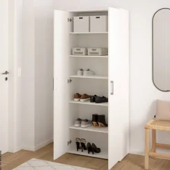Mehrzweckschrank Mara weiß B/H/T: ca. 70x179x33,5 cm